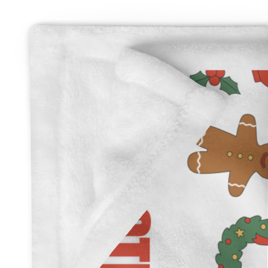 "Merry Christmas" throw blanket